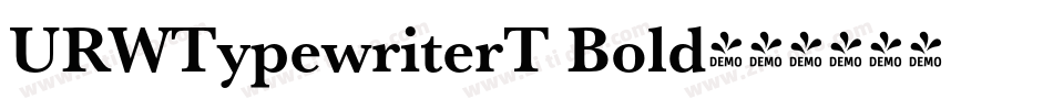 URWTypewriterT Bold字体转换